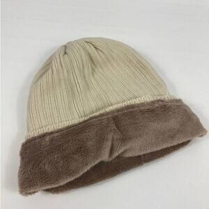 NWT Hat Attack Soft Lined ribbed knit beanie hat